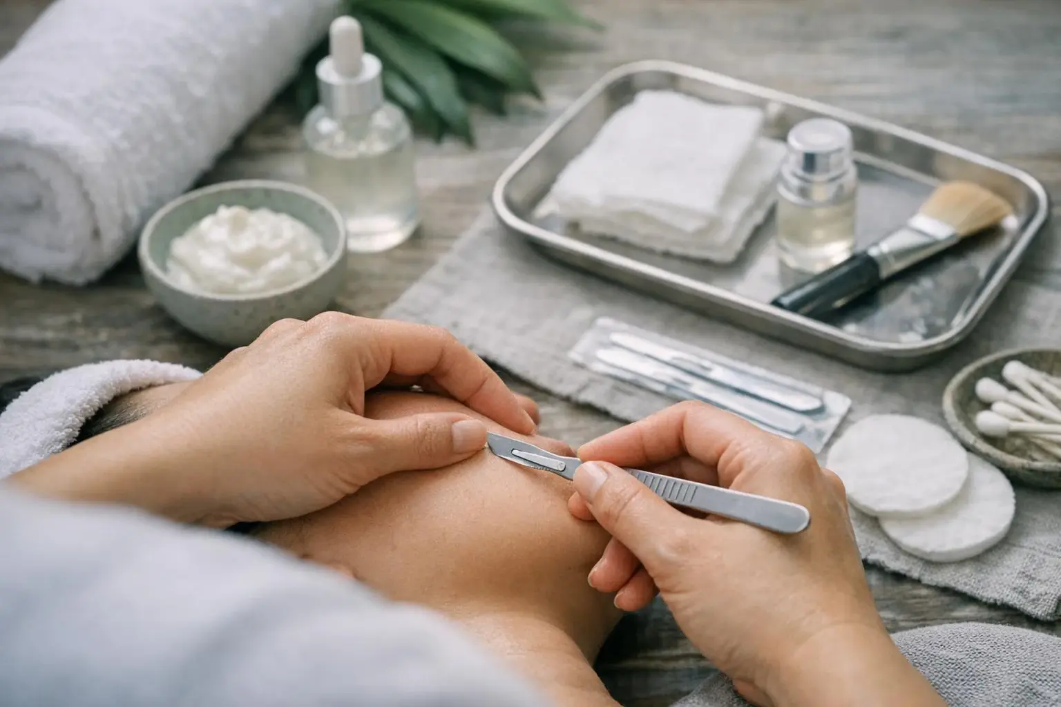 How Dermaplaning applies to Beauty Salon services in West Palm Beach, United States—practical illustration