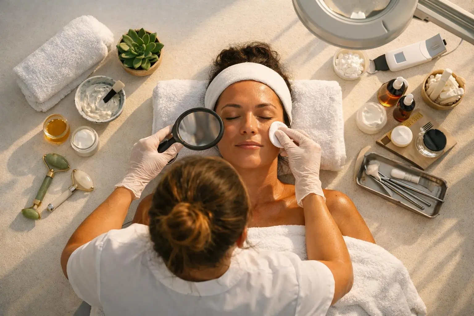 How Esthetician applies to Beauty Salon services in West Palm Beach, United States—practical illustration