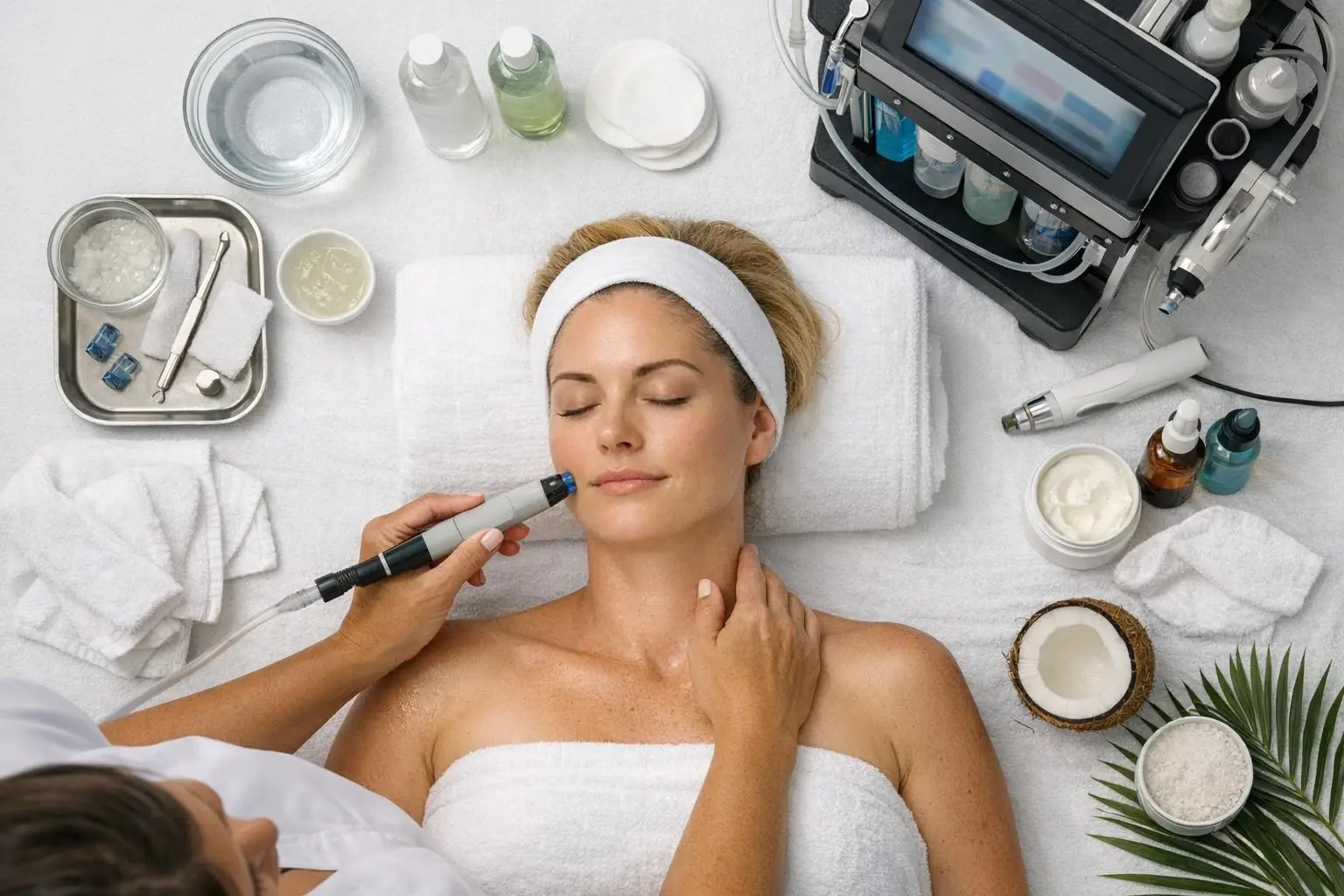 How Hydrafacial applies to Beauty Salon services in West Palm Beach, United States—practical illustration