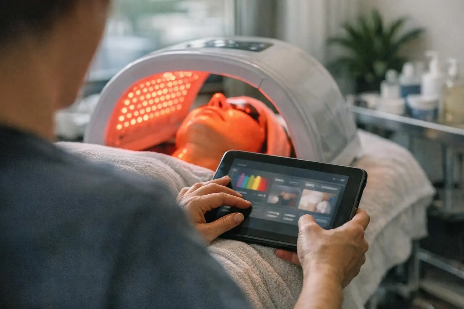 LED Light Therapy in Beauty Salon: LED Light Therapy is a non-invasive skin treatment that uses specific wavelengths—visua...