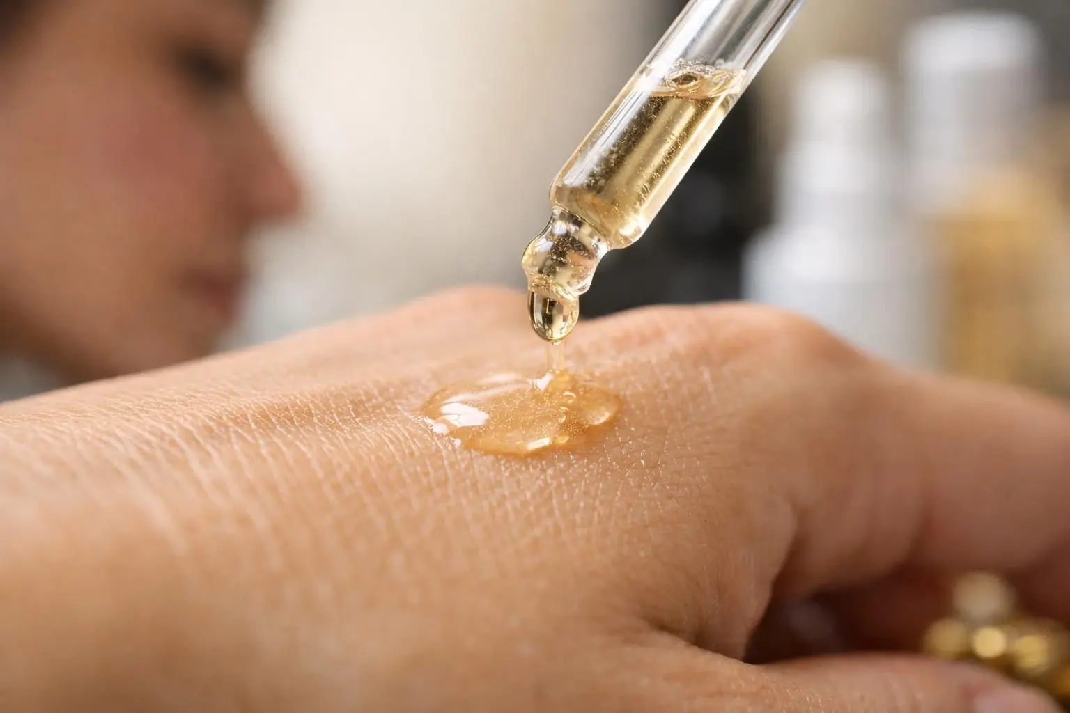 Retinol in Beauty Salon: Retinol is a form of vitamin A used in skincare to reduce—visual guide