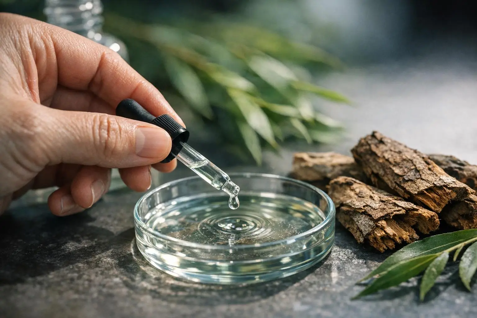 Salicylic Acid in Beauty Salon: Salicylic Acid is a beta hydroxy acid (BHA) derived from willow bark—visual guide
