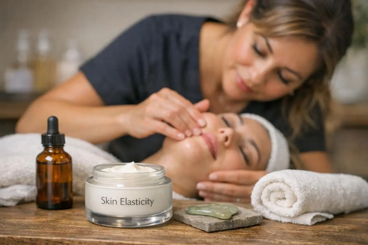 How Skin Elasticity applies to Beauty Salon services in West Palm Beach, United States—practical illustration
