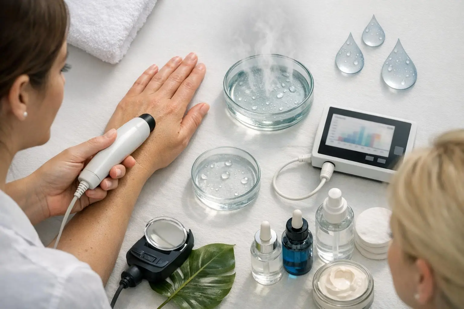 TEWL in Beauty Salon: TEWL is the amount of water that passively evaporates through the skin’s—visual guide