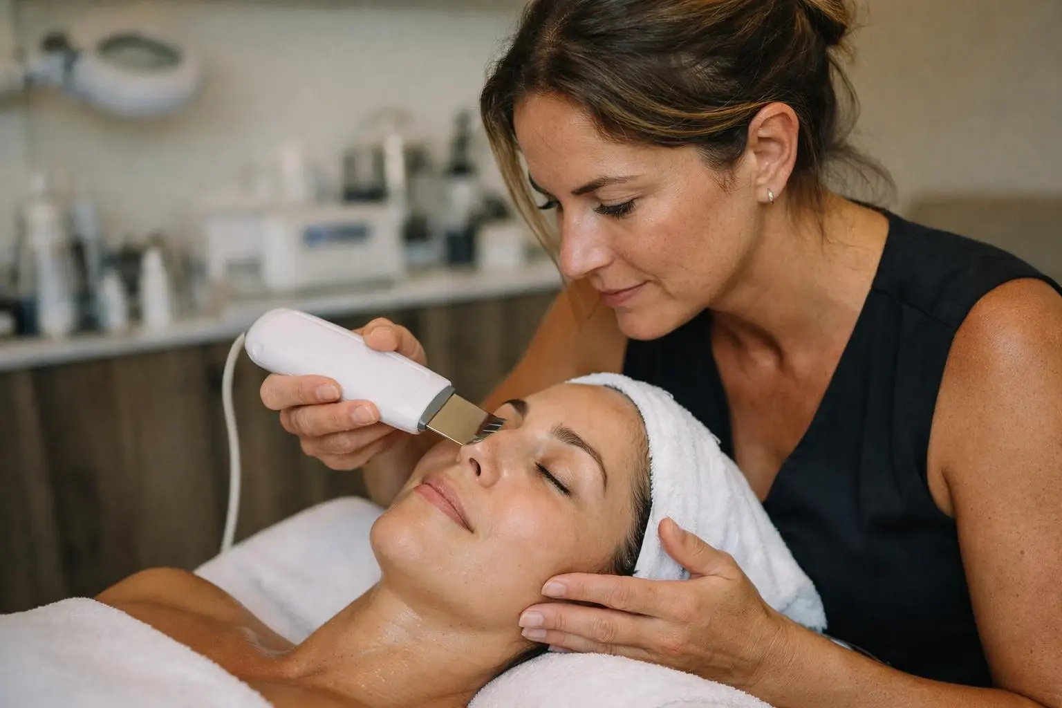 How Ultrasonic Cleansing applies to Beauty Salon services in West Palm Beach, United States—practical illustration